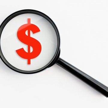 magnifying glass red dollar sign inside background check services instant checkmate pricing